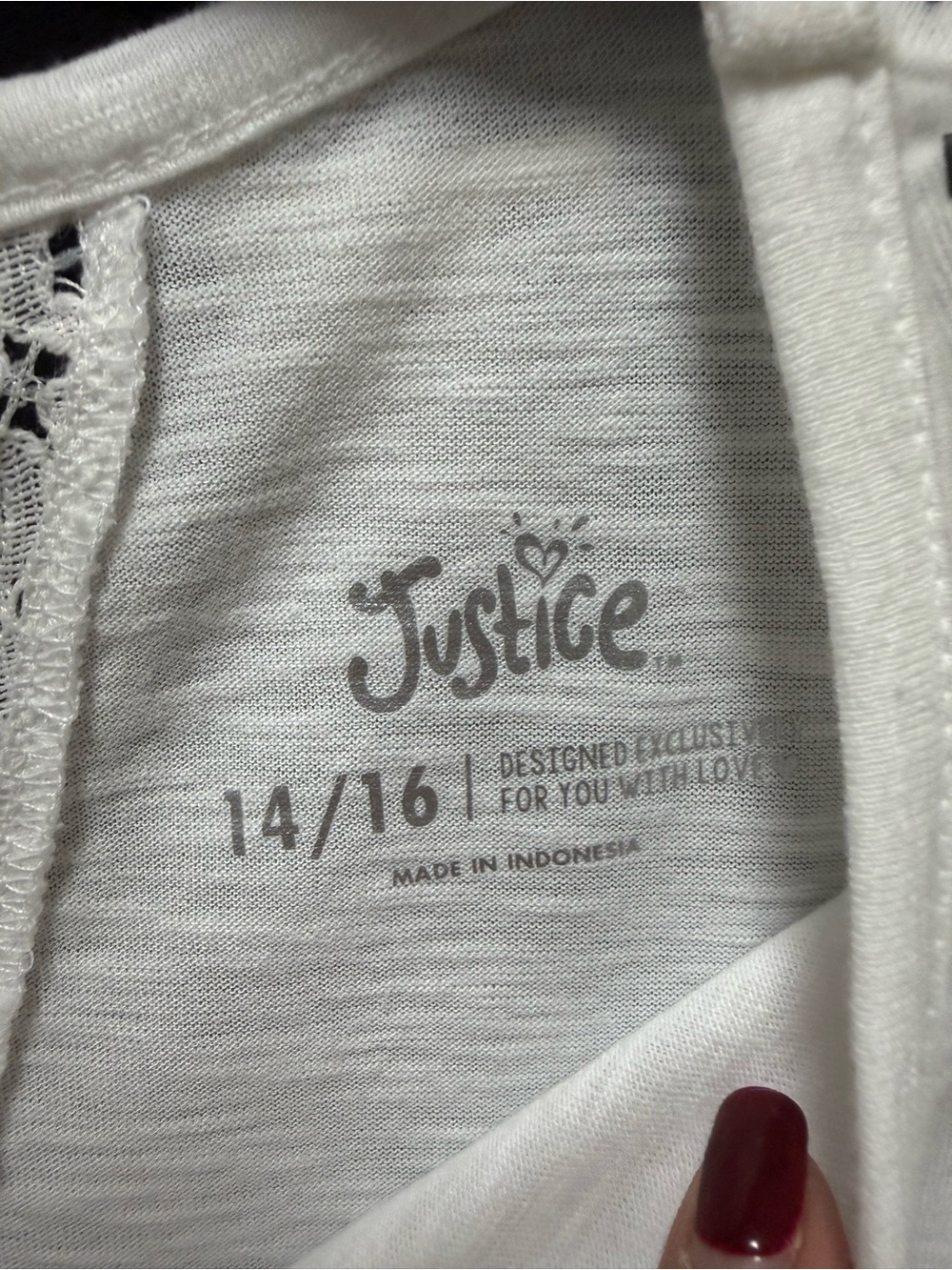 NWT Justice Girls White Graphic Long Sleeve Top Stars Statue of Liberty Sz 14/16 - Picture 2 of 4